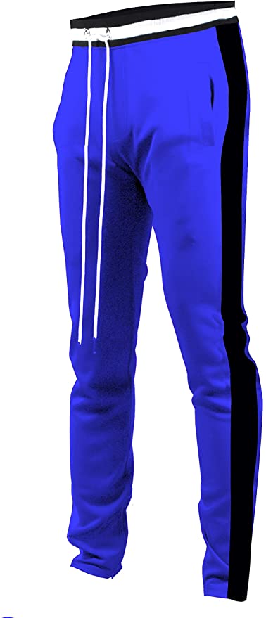 Screenshotbrand - Pantalones de chándal ajustados para hombre Hip Hop Premium - Parte inferior de chándal atlético con bandas laterales