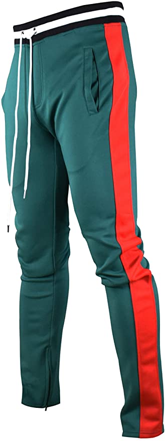 Screenshotbrand - Pantalones de chándal ajustados para hombre Hip Hop Premium - Parte inferior de chándal atlético con bandas laterales